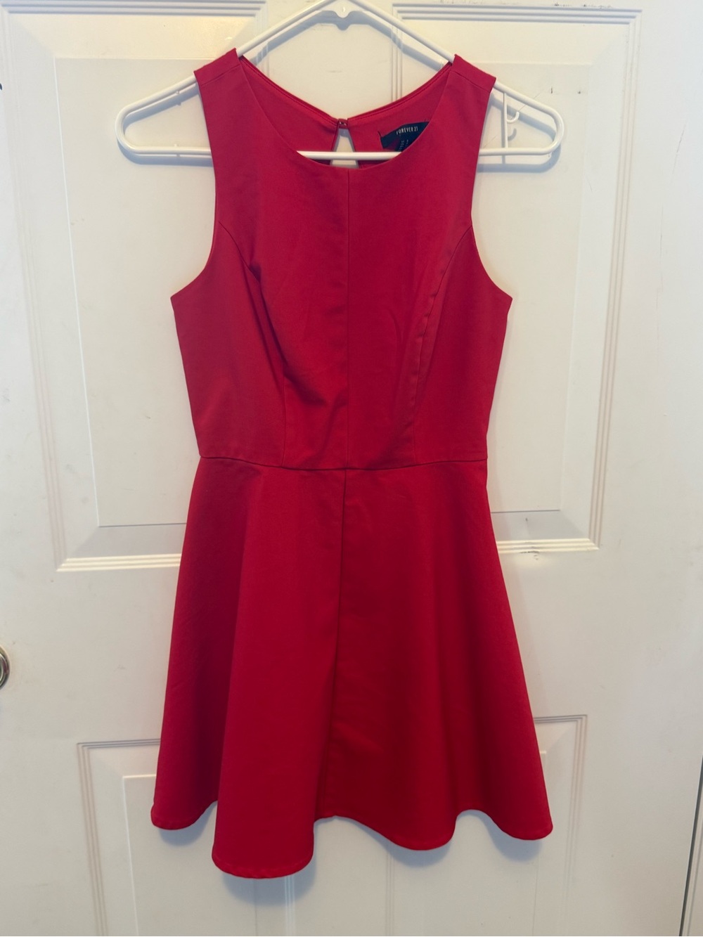 Forever 21 Red Sleeveless Fit-and-Flare Dress